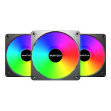 Korpusa dzesētājs Montech GF120 V2 ARGB Black (GF120 V2 ARGB PWM 3I1(B))