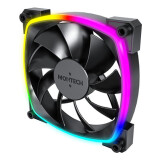 Korpusa dzesētājs Montech AX120 PWM Black (AX120 PWM BLACK 3 IN 1)