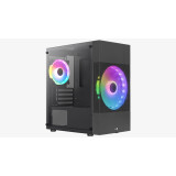 Datoru korpuss AeroCool Atomic Lite-G-BK-v1 Mini Tower Black (ACCS-PV33023.11)