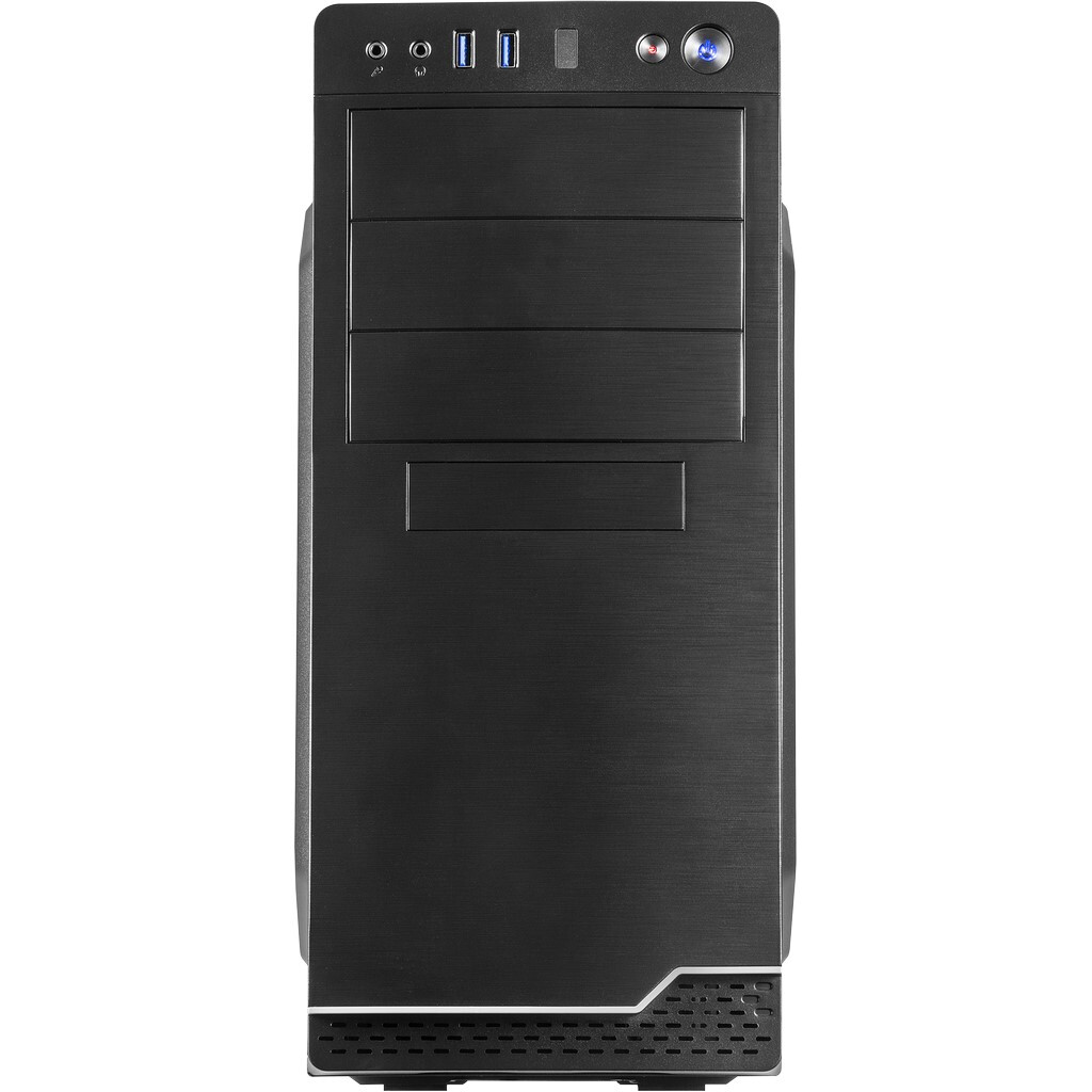 Datoru korpuss Inter-Tech IT-5916 INCL. SL-500 Midi Tower Black (88881316) - foto 2