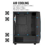 Datoru korpuss AeroCool Scape V2 Black (ACCM-PV36033.11)