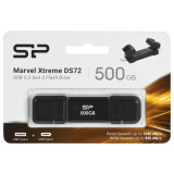 USB zibatmiņa Silicon Power DS72 500 GB USB Black (SP500GBUC3S72VPK)