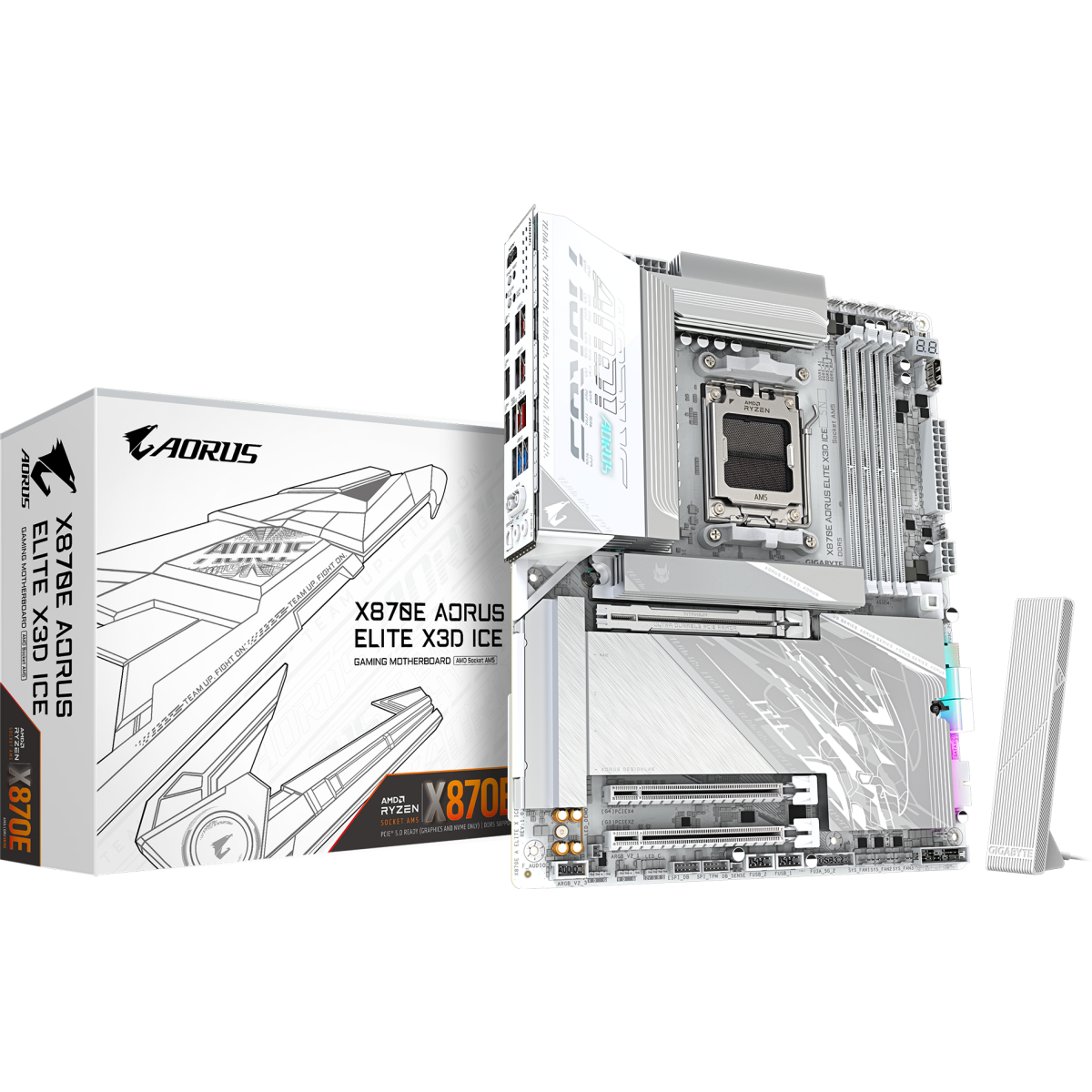 Pamatplate Gigabyte X870 AORUS ELITE X3D  ICE - X870 A ELITE X ICE