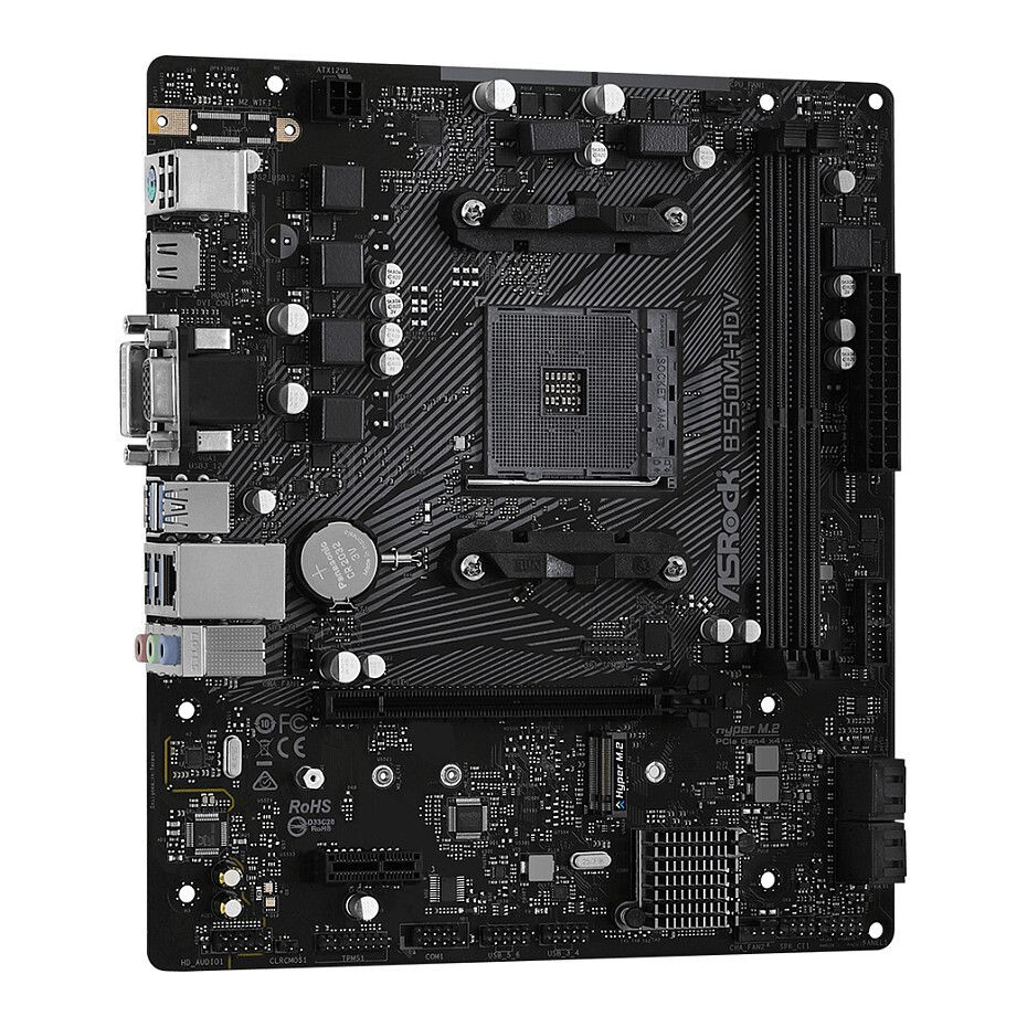 Carte mère ASRock B550 B550M-HDV Black (90-MXBDJ0-A0UAYZ) - photo 2