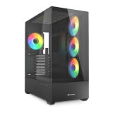 Boitiers PC Sharkoon AK6 RGB Midi Tower Black (4044951041695)