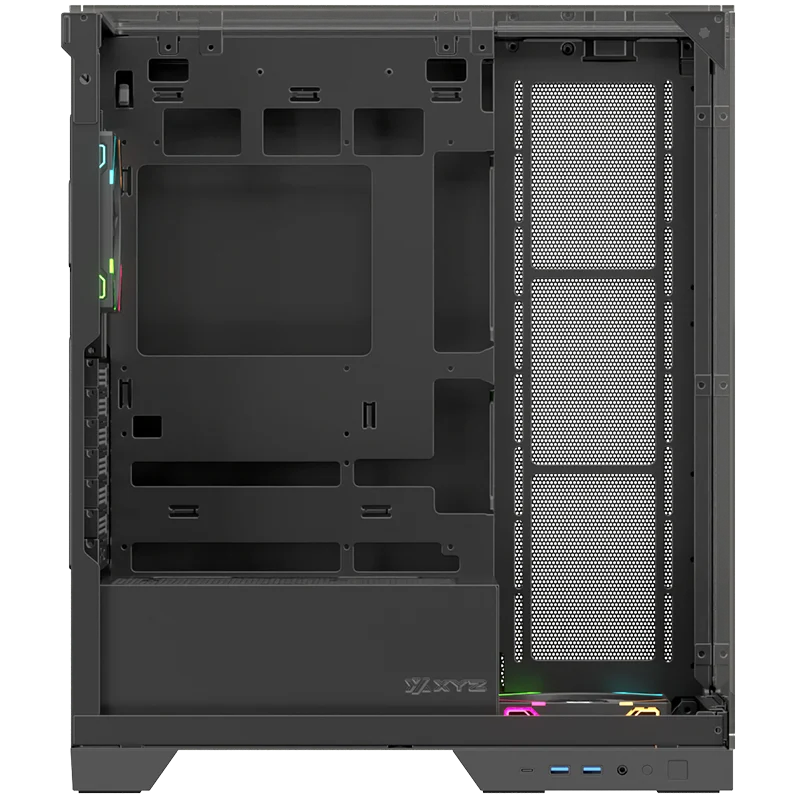 Boitiers PC XYZ Trifecta Mid‑Tower Black (X-CS-TRIFECTA-B) - photo 2