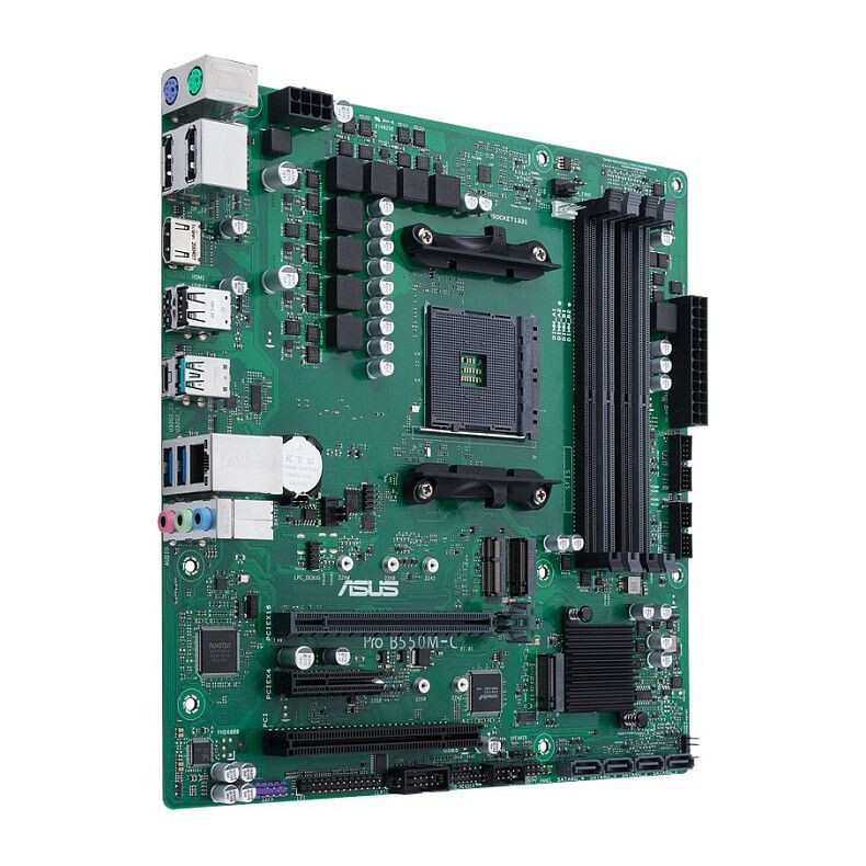 Pamatplate ASUS B550 Pro B550M-C / CSM Green (90MB15Q0-M0EAYC) - foto 4