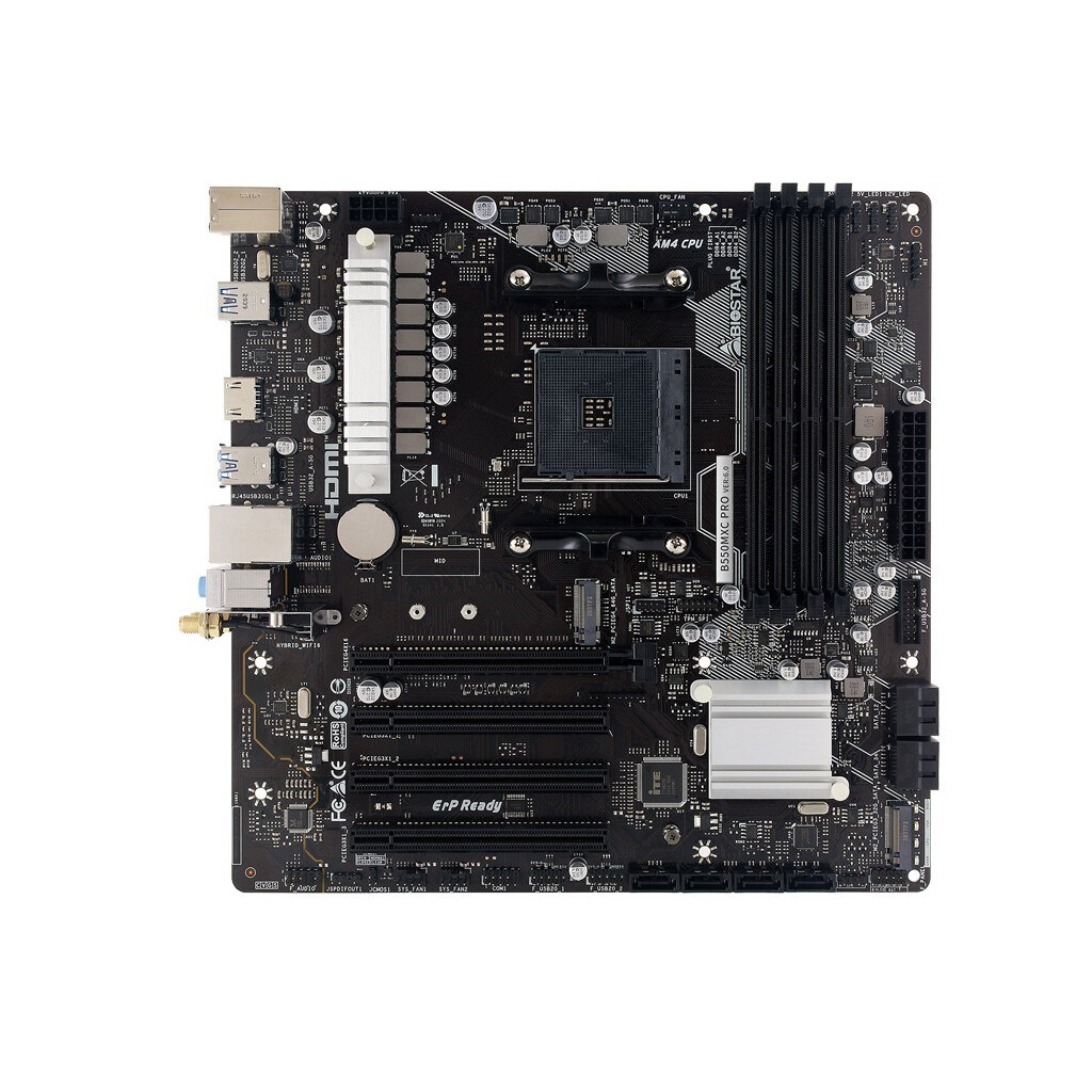Pamatplate Biostar B550MXC PRO motherboard Black