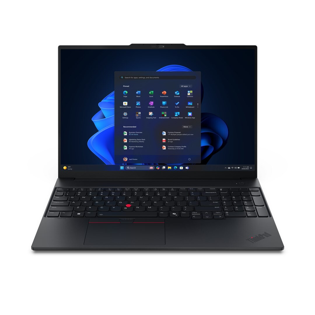 Portatīvais dators Lenovo ThinkPad E16 Gen 3 Intel Core Ultra 5 225U 16" 16GB 512GB Black (21SR0070PB)