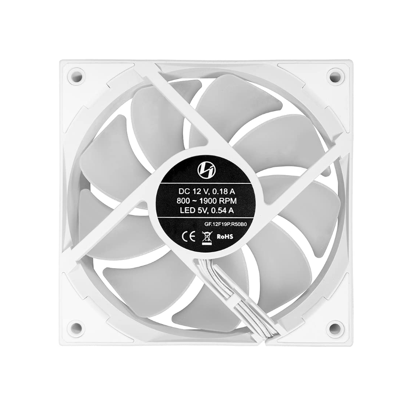 Korpusa dzesētājs Pack of 3 Lian Li ST RGB Case Fans 12cm White (G99.12ST3W.00) - foto 4