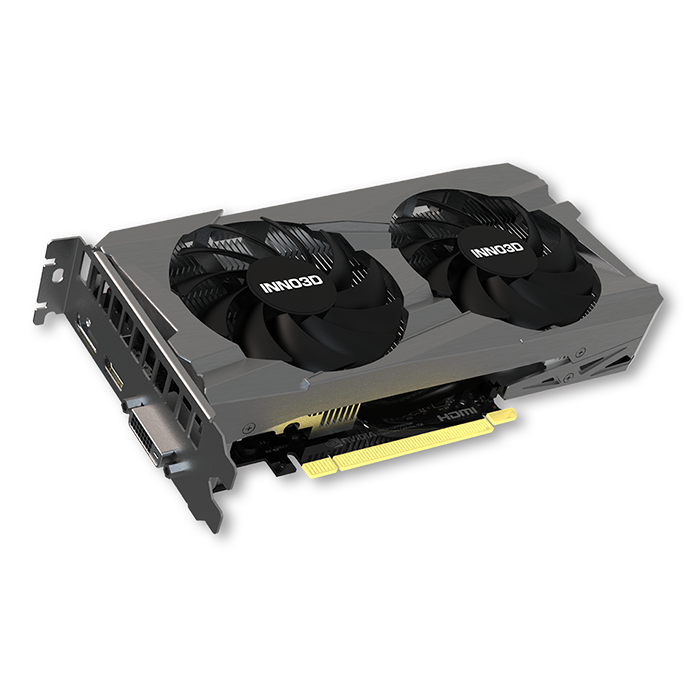 Videokarte INNO3D GEFORCE RTX 3050 TWIN X2 V2  6GB GDDR6 Grey (N30502-06D6-1880VA60) - foto 2
