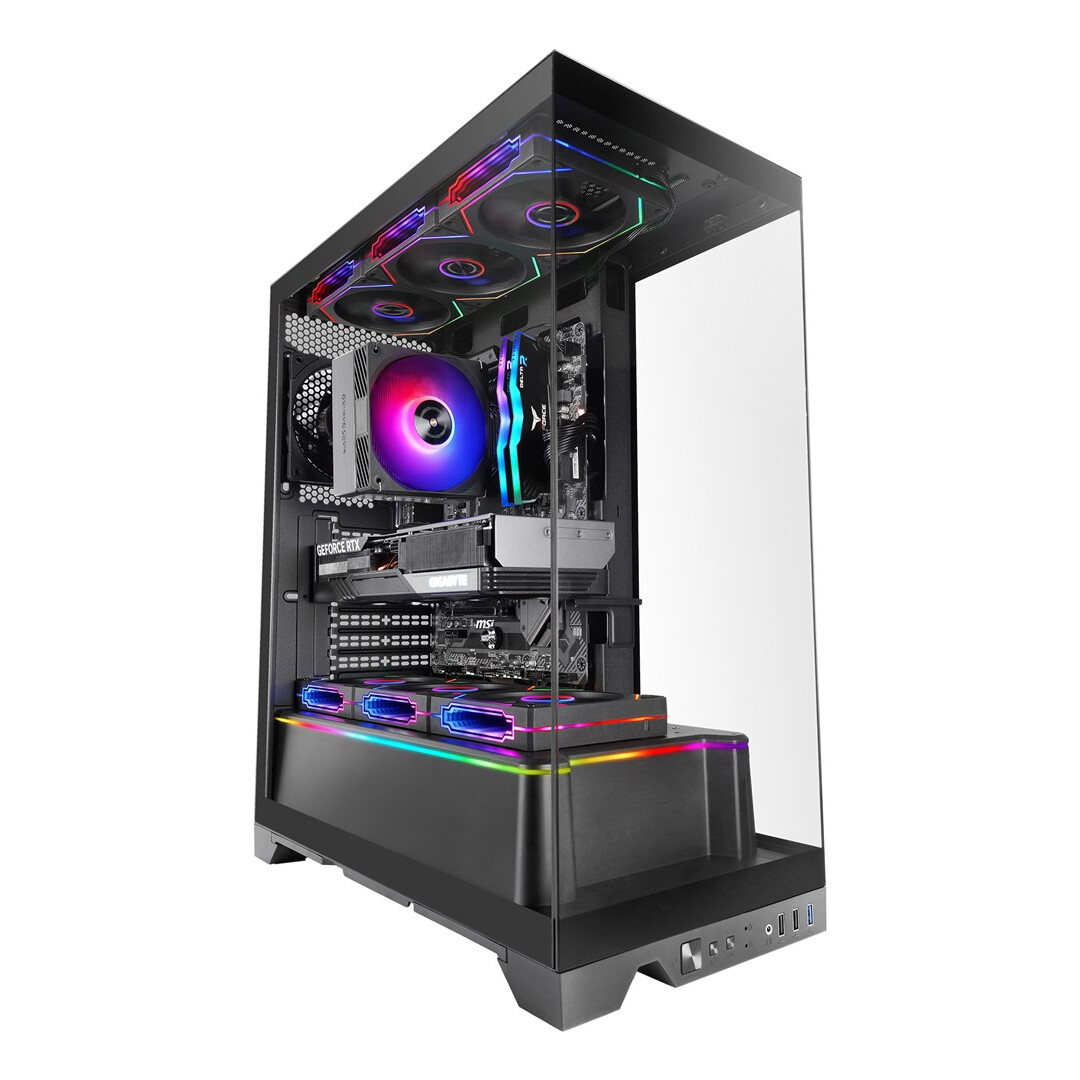 Datoru korpuss Mars Gaming MCPRISMA computer case Midi Tower Black - TACMARS-MCPRISMA - foto 4