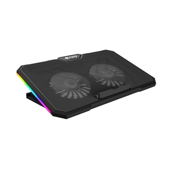 Dzesēšanas paliktnis klēpjdatoram FURY GUNBAI G3 RGB BLACK (NFC-2375) - foto 2