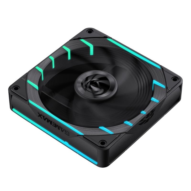 Ventilateur de boîtier Gamemax Tornado T12 Reverse Argb 12cm Black (9501-0101R0077) - photo 2