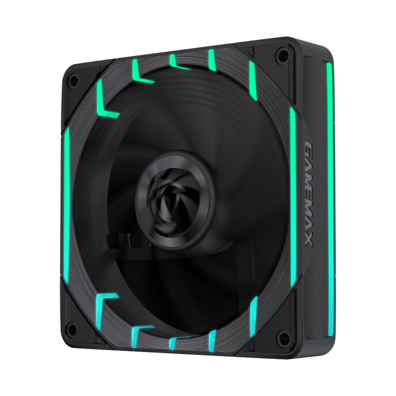 Ventilateur de boîtier Gamemax Tornado T12 Reverse Argb 12cm Black (9501-0101R0077) - photo 4