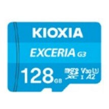 Atmiņas kartes Kioxia EXCERIA G3 128GB MicroSDXC Blue (LMEX3L128GG2)