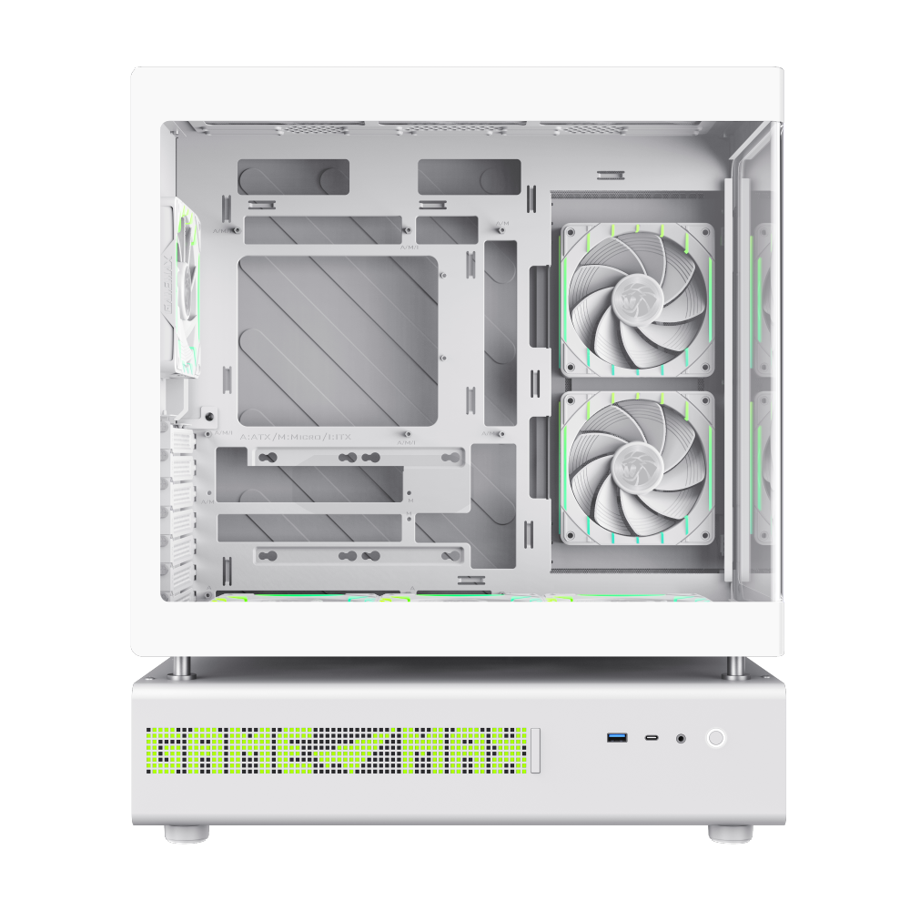 Datoru korpuss Gamemax N90 Midi-Tower White (1118-3090R0001) - foto 4