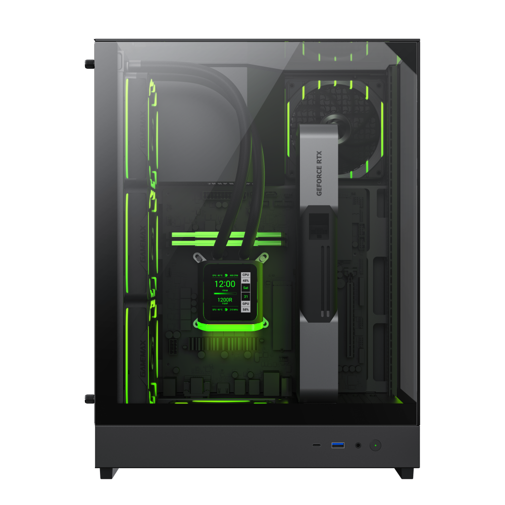 Datoru korpuss Gamemax T20 Midi-Tower Black (9101-1000R0001) - foto 2