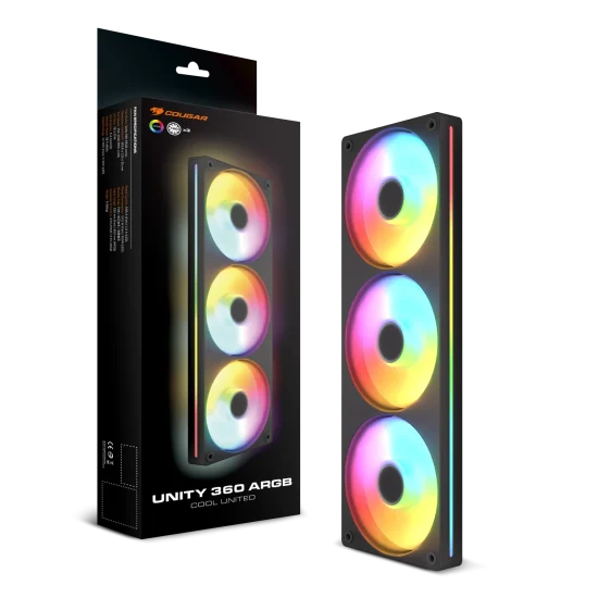 Korpusa dzesētājs Cougar Unity RGB 360mm Black (CF-UN360FB-RGB) - foto 4