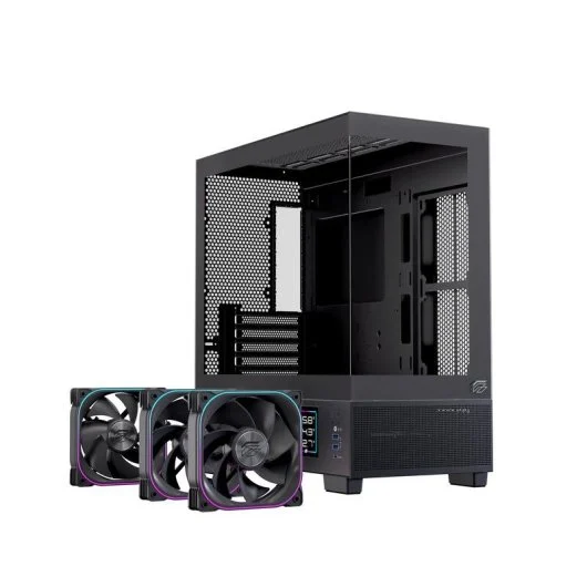 Datoru korpuss Einarex SM501D Micro Tower Black (EXCS-SM-51DR-B)