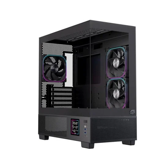Datoru korpuss Einarex SM501D Micro Tower Black (EXCS-SM-51DR-B) - foto 2