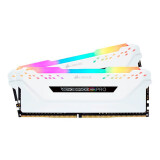 Operatīvā atmiņa Corsair Vengeance Pro RGB 16Gb (2x8Gb) RGB 2666Mhz White (CMW16GX4M2A2666C16W)