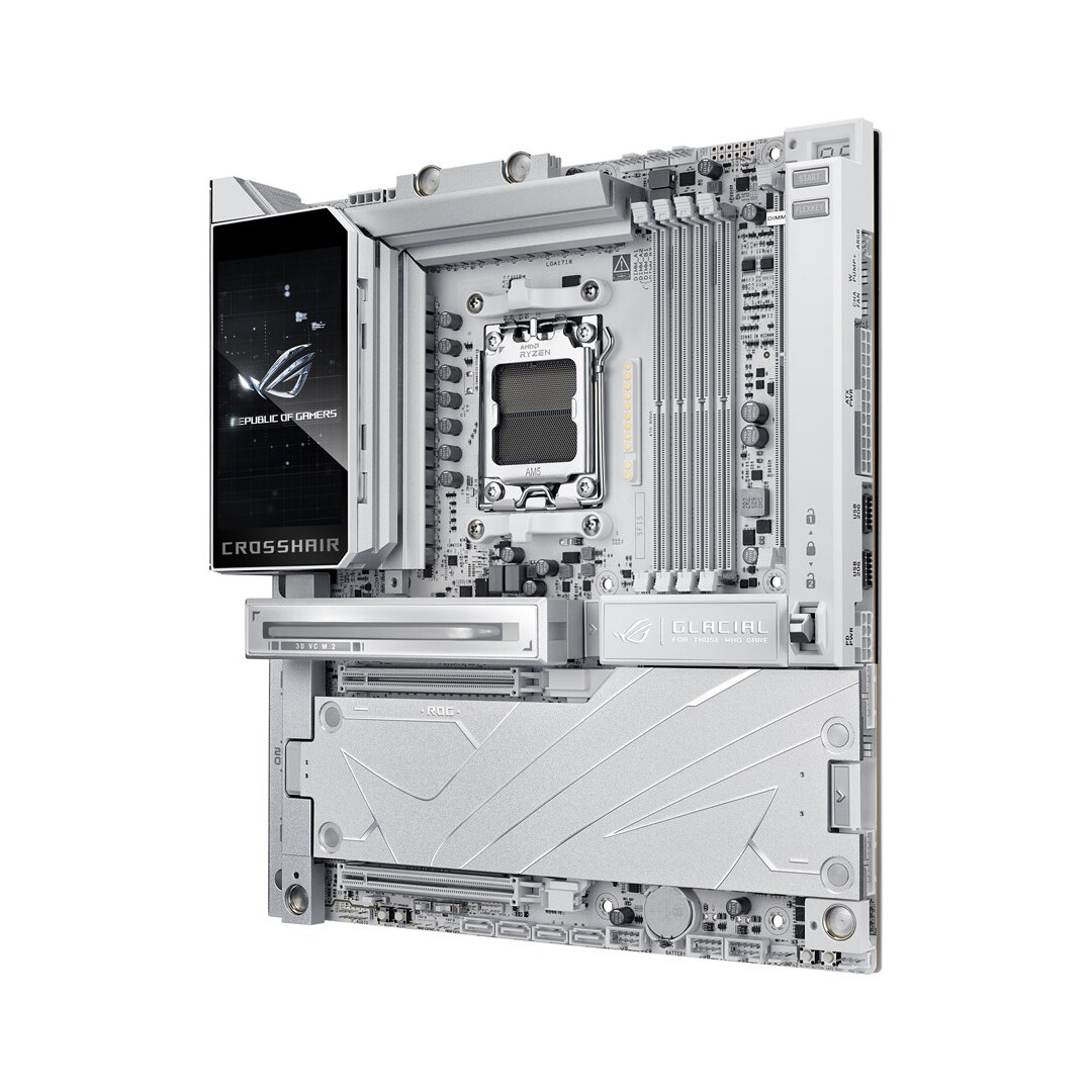 Pamatplate ASUS ROG CROSSHAIR X870E GLACIAL AMD X870E AM5 White (90MB1NQ0-M0EAY0) - foto 2