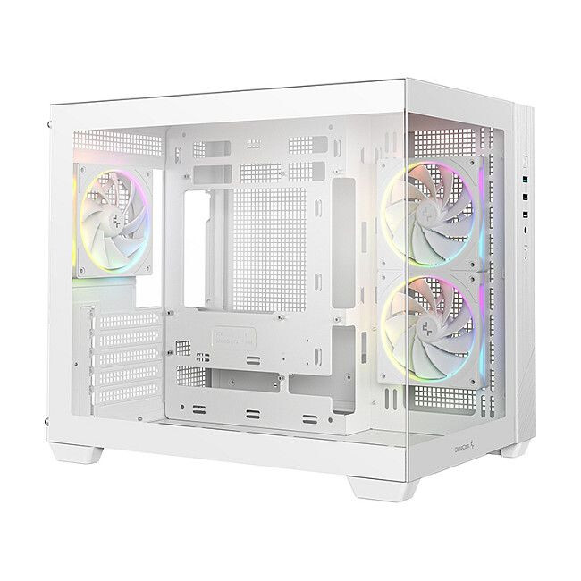 Datoru korpuss DeepCool CG330 3F Tower White (R-CG330-WHNGM3-G) - foto 4