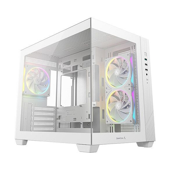 Datoru korpuss DeepCool CG330 3F Tower White (R-CG330-WHNGM3-G) - foto 5