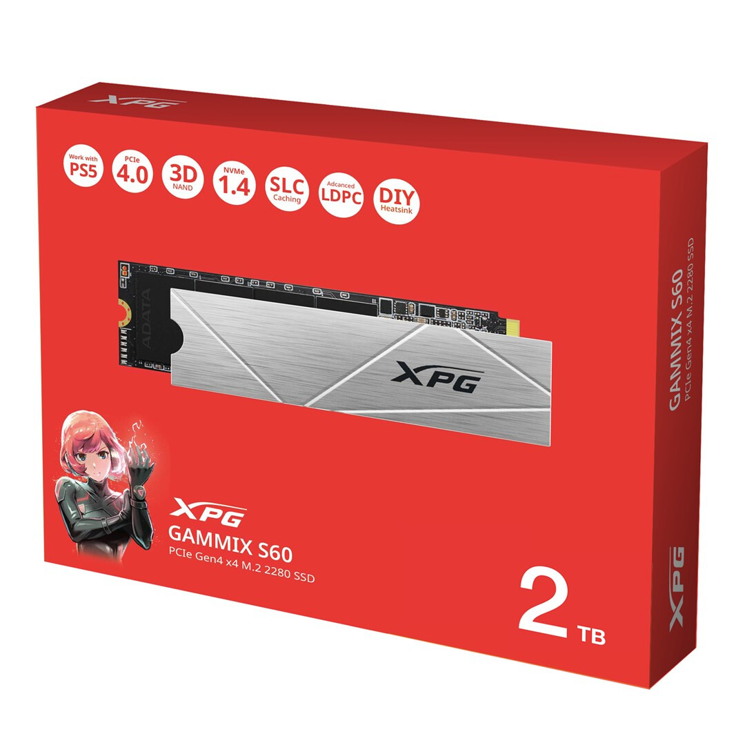 SSD XPG GAMMIX S60 2TB M.2 Silver (AGAMMIXS60-2T-CS) - foto 3