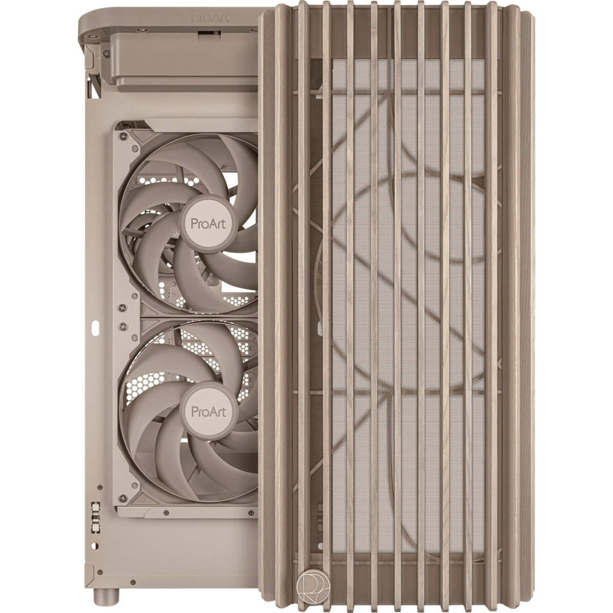 Datoru korpuss Asus ProArt PA401 Wood Edition Midi Tower Brown (90DC00M7-B39000) - foto 4