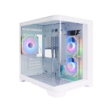 Datoru korpuss 1stPlayer UView 5 RGB Micro ATX White (6977916592216)