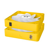 Korpusa dzesētājs Thermaltake CT140 EX Reverse ARGB Sync 3-Fan Pack Bumblebee (CL-F227-PL14BB-A)