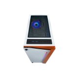 Datoru korpuss Azza Apollo RGB White/Orange (CSAZ-430W-DF2)