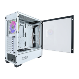 Datoru korpuss Azza Apollo RGB White/Orange (CSAZ-430W-DF2)