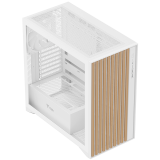 Datoru korpuss iTek Woody ATX White/Brown (ITGCAWO28W)