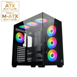 Datoru korpuss Xigmatek Aqua V Air Mid-Tower Black (EN45820)