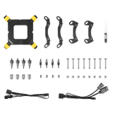 Procesoru dzesētājs Azza Hex RGB 240mm Black (LCAZ240HARGB)