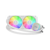 Procesoru dzesētājs Gamdias Aura GL V2 RGB 240mm White (16322-03000-30000-G)