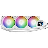 Procesoru dzesētājs Gamdias Aura GL Digital RGB 360mm White (16322-05200-30000-G)