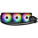 Procesoru dzesētājs Gamdias Aura GL Digital RGB 360mm Black (16322-05000-30000-G)
