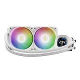Procesoru dzesētājs Gamdias Aura GL Digital RGB 240mm White (16322-05100-30000-G)