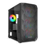 Datoru korpuss Sharkoon MK3 RGB Micro Tower Black (4044951041749)