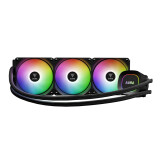 Procesoru dzesētājs Gamdias Aura GL Lite RGB 360mm Black (16322-04800-30000-G)