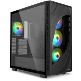 Datoru korpuss Sharkoon Rebel C80G RGB Midi Tower Black (4044951041152)
