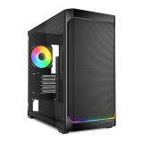 Datoru korpuss Sharkoon MK4W RGB Micro Tower Black (4044951041763)
