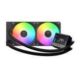 Procesoru dzesētājs Gamdias Chione E4 RGB 240mm Black (16323-03200-00000-G)