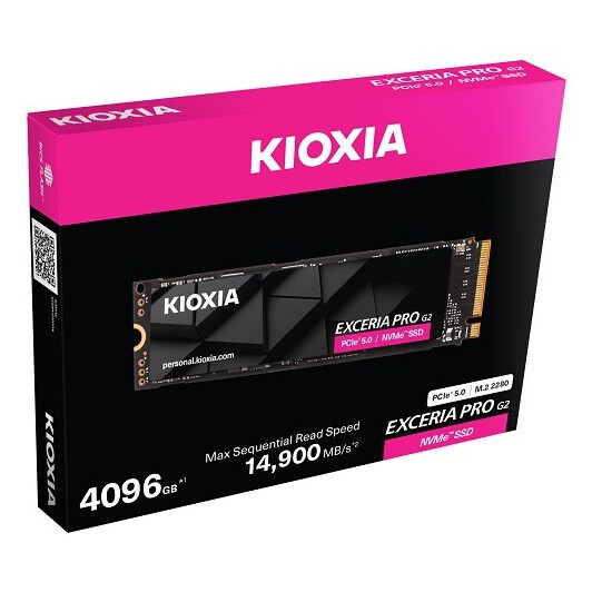 SSD Kioxia Exceria PRO G2 1TB M.2 BLACK (LVE10Z1T02G8) - foto 2