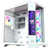 Datoru korpuss XYZ Neutron X Pro RGB White (XYZ-SA-1019)