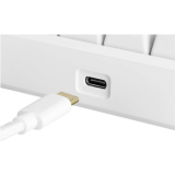 Tastatūra Deltaco Gaming Mini white DE (GAM-075-W-DE)